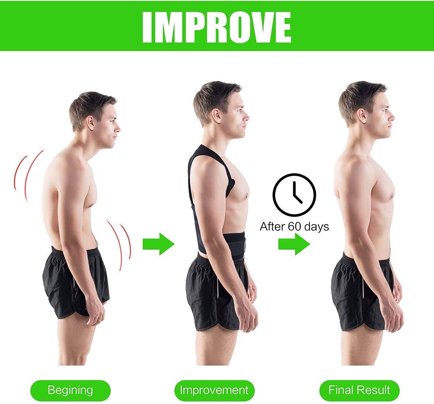 Shopaxee Posture Corrector + Tummy Trim Combo for Women and Men